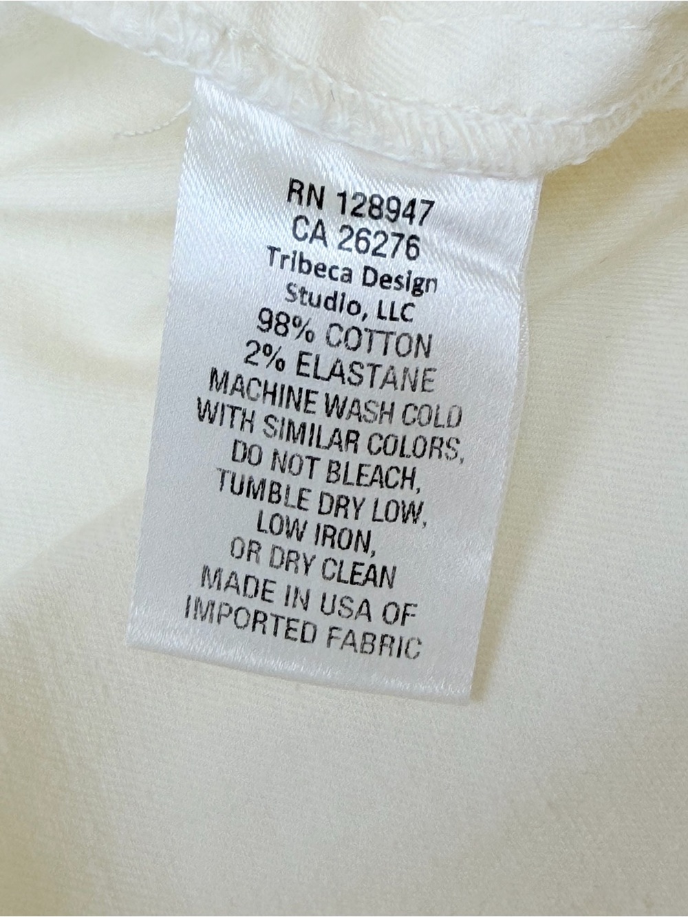 Nili Lotan Shon Cotton Blend Pants Stone Ivory Size 6 - Picture 9 of 11